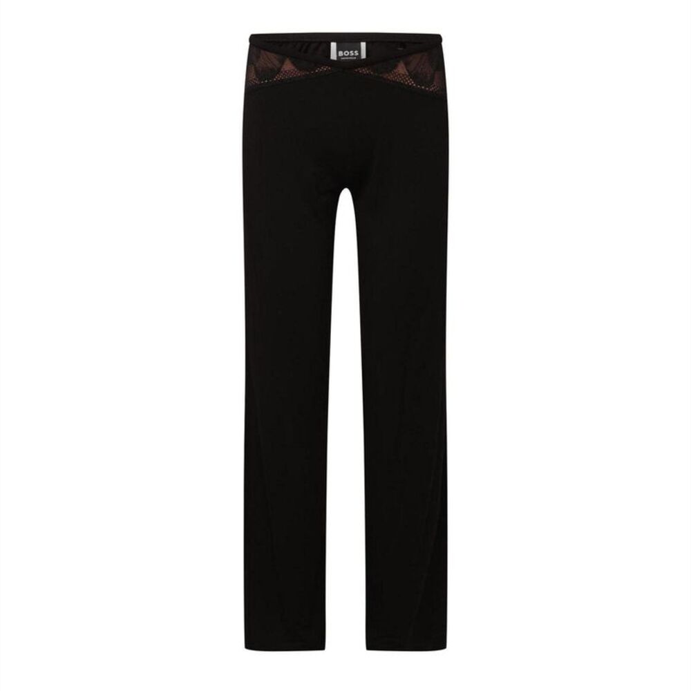 Boss Womens/Ladies Peony Straight Leg Pajama Bottoms / Black